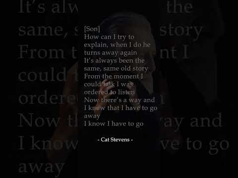 Father and son by Cat Stevens #analysis #english  #catstevens #poem  #poetry #fatherandson