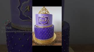 #princesstheme #purpleandgold #princess #birthday #customcake #events #fallbirthdays #royalpurple