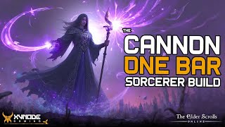 ESO | INSANE One Bar Sorcerer Build | The Cannon (NO HEAVY ATTACK)