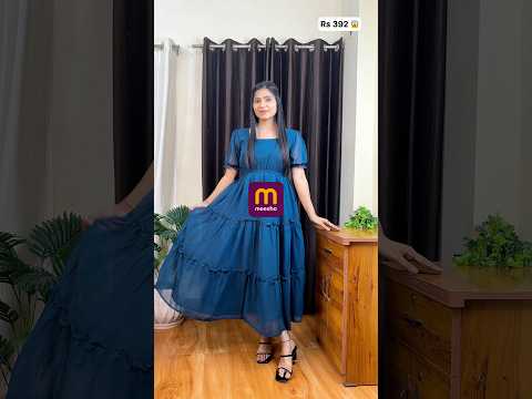 MEESHO (Rs 392 Only)😱 Blue Dress 👗| Unboxing Short dress| #meeshodress #shortdress #dressunder500