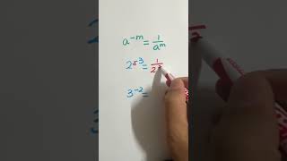 Negative exponents #exponents #algebra #trickymath #math #hack #tricks #maths #shorts