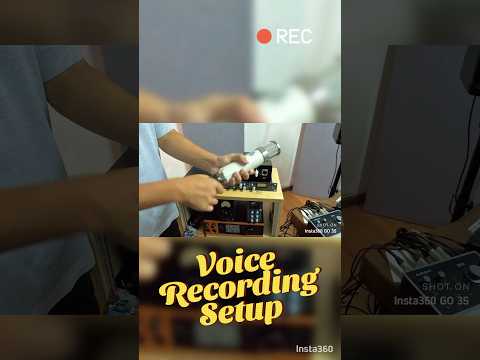 รับอัดเสียง Voice recording setup #studiorecording