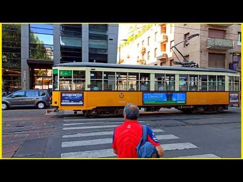 The Milan Tramway | 200 Year Antique Tram  In Milan ItalY, #Shorts