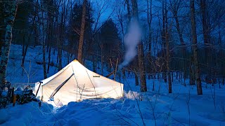 4 Days in Remote Wilderness: Freezing Cold vs. Cozy Shelter