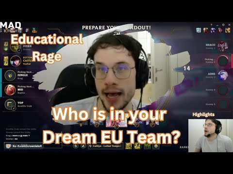 Crownie's Dream EU Team ✨ | Freaky Moments and Educational Rage | Highlights