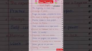 Good thoughts l Good thoughts in English l good slogans for lifel good thoughts for school assembly