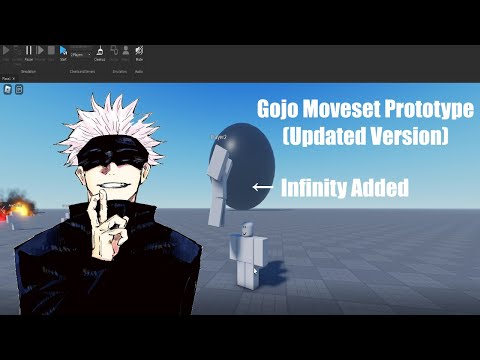 Gojo Moveset Prototype (Updated Version + Infinity) | Roblox Studio