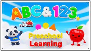Preschool Learning activities for 3 year olds at home | Learn ABC Phonics Shapes Numbers Colors 🌈