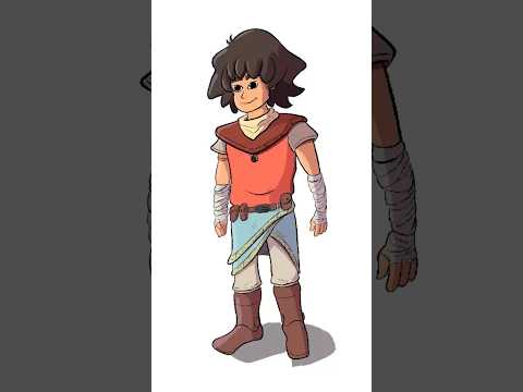 CHARACTER DESIGN: FACE AND BODY 🧑 #art #characterdesign #coloring #howtodraw #procreate