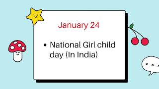 Important Days in January / National / International Days /Static Current Affairs