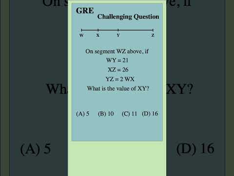 GRE Practice Question 5