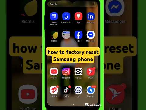 how to factory reset Samsung phone// #samsung #shorts #tech #viralvideo #resat