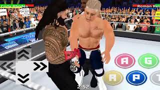roman rings vs Cody Rhodes wwe 2k24 title match