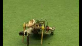Robot learning a forward walking policy