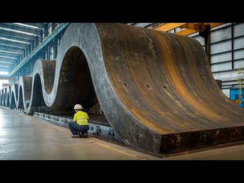 Inside American 15-Ton Crankshafts CNC Lathe Cutting Process - Extreme Heavy Duty Machining Factory