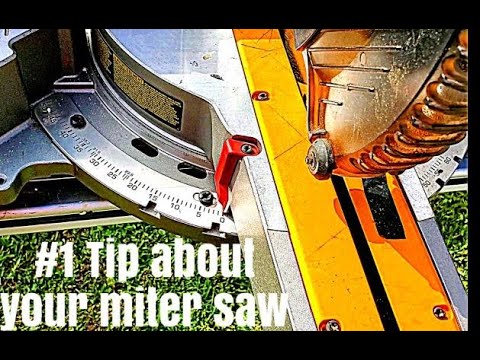 The most important thing to know about a miter saw!