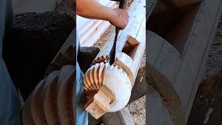 Remember the efficient process of cutting wood and making furniture.