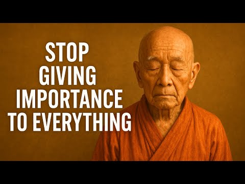 STOP GIVING IMPORTANCE TO EVERYTHING: Buddhist Secrets to Inner Peace