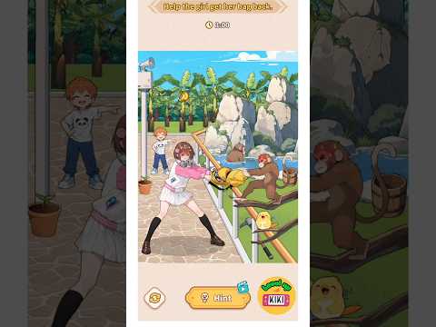 Brain Puzzle Tricky Quest | New Level Hide Monkey Stop - Help the girl get her bag back  #braingames