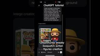 Sneaky Sasquatch - ChatGPT tutorial of creating pop! Funko sneaky Sasquatch action figure #chatgpt