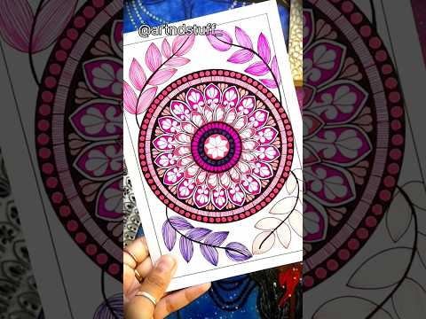 Shades of Pink Mandala Art 💖 #mandalaart #mandaladrawing #youtubeshorts #mandalaartforbeginners