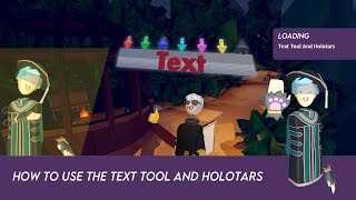 How to use the Text Tool and Holotars in RecRoom