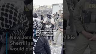 Officers tear gas protesters outside New Jersey ICE detention center