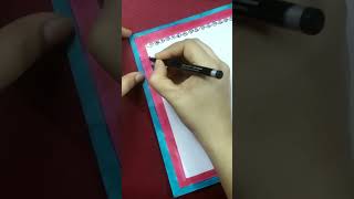 #shorts quick and easy assignment front page border/school project  border design #art #YouTube