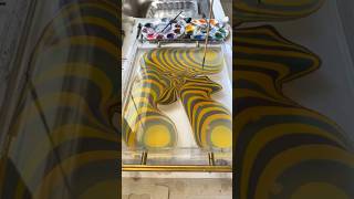 Colorful marbled paper pattern! Art of suminagashi marbling #art #marbling #diycrafts #paperart