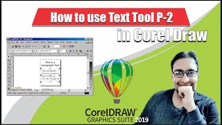How to use Text Tool in CorelDraw P-2