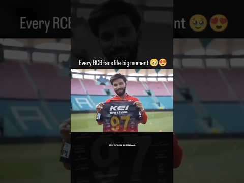 Every #rcb fasn life big moment..#tataipl #rcbfans #viratkohli #cricket #lovely #love #rcb
