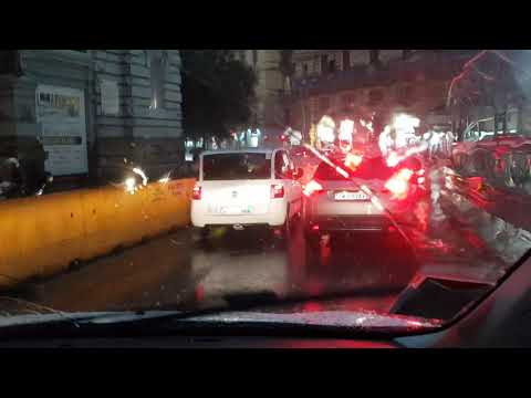 2019.10.02  Naples Central to Train Terminal in Heavy Rain