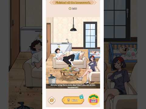 Brain Puzzle Tricky Quest | Level 34 Eager Chores - Finish all the housework #puzzler#games#gameplay