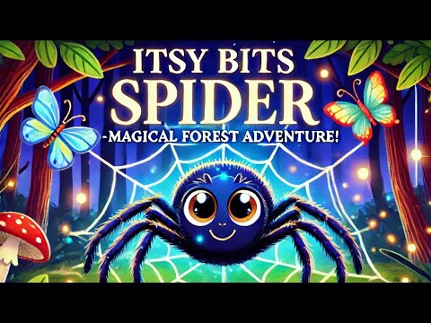 Itsy Bitsy Spider | Magical Forest Adventure with Fireflies & Butterflies 🌟🕷️