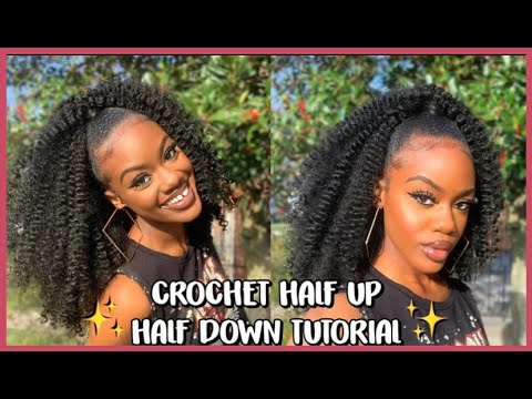 CROCHET HALF UP HALF DOWN TUTORIAL 😍| ADAISHA MIRIAM