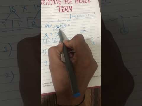 Splitting the middle term   #viral #explore #trending #mathematics #polynomials #quadraticequation