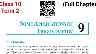 Some Applications of Trigonometry (Chapter 9) Class 10 Full Chapter Explanation