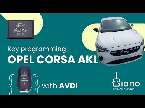 All keys lost! Electric Opel Corsa F - keyless key programming with AVDI