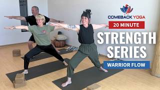 Build Strength and Core Stability in this 20 Minute Warrior Flow