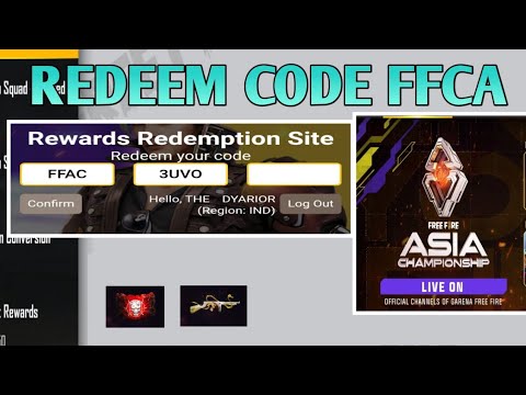 FFAC Redeem Code Free Fire||Free Fire Redeem Code