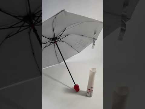 ROSE UMBRELLA,COMPACT TRAVEL UMBRELLA,WATERPROOF ROSE FLOWER CASE