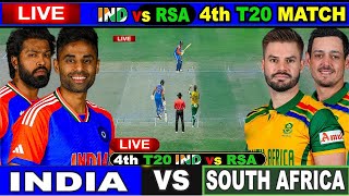 🔴LIVE - IND vs SA 4th T20 Cricket match Today | INDIA VS SA LIVE |  IND vs SA Live Match Today