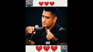 MS Dhoni : The Legend #honest_to_yourself @msd #shorts #trending #msd #cricket