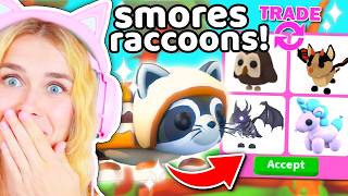Trading SMORES RACCOONS In Adopt Me..