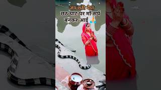 छठ घाट पर आई छठी मां सर्प के रूप मे ||jai chhathi maeya 🙏🙏||Chhath puja 🙏🙏#Chhath #ytshorts #viral