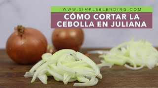 HOW TO JULIANNE ONIONS | Easy julienne cut | Onion strips