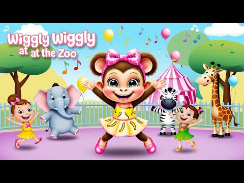 "Wiggly Wiggly at the Zoo"  Fun Animal Song for Kids Toddlers and Preschoolers