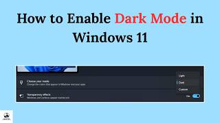 How to Enable Dark Mode in Windows 11 (Step-by-Step) [2026]
