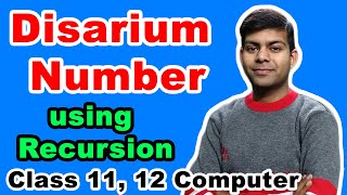 Disarium Number in Java (using Recursion) | ISC Computer Science Class 11, 12