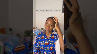 Simple African protective hairstyle to try #africanculture #hairstyle #protectivestyles